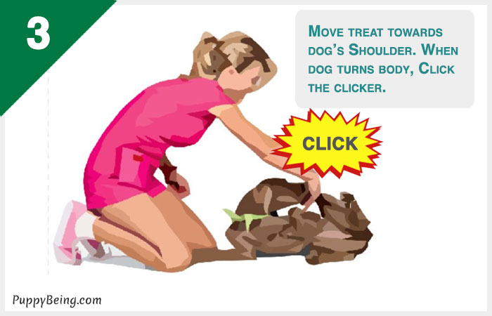 how to teach a dog to roll over 03 move treat shoulder blade